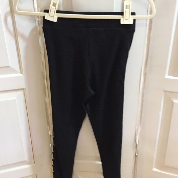 Topshop Black Lace-Up Leggings - Picture 10 of 13